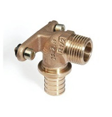 Угольник настенный REHAU RAUTITAN RX+ 20-R 1/2 НР бронза 14563653001