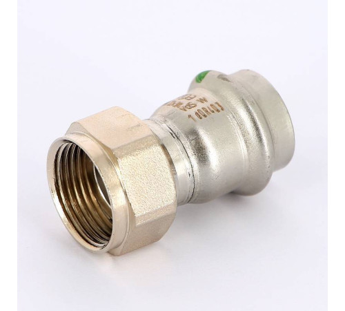 Муфта пресс Viega Sanpress Inox с накидной гайкой 22х3/4 нержавеющая сталь 437619