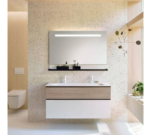 Комплект мебели Burgbad Fiumo 122х49х61 см 2 отв. Eiche/Белый SFXO122F3956FOT45G0200C0001