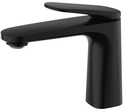 Смеситель для раковины Aquanet Imola без донного клапана черный матовый AQM6710MB