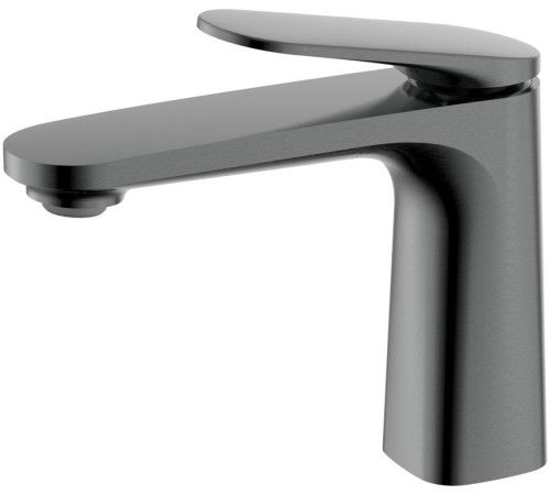 Смеситель для раковины Aquanet Imola без донного клапана серый матовый AQM6710GM