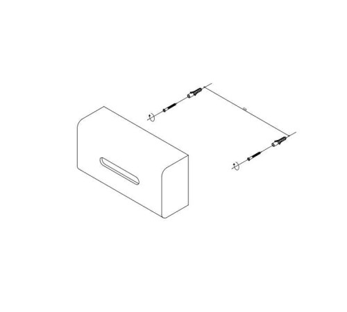 Диспенсер для салфеток Decor Walther Stone KB 8x26x13.5 см настольный белый 0971954