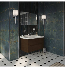 Комплект подвесной мебели Kerasan Waldorf 100 см с 2 ящиками noce 4142K1bi/cr / 925546