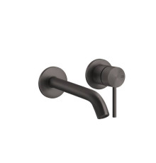 Смеситель встраиваемый Gessi 316 внешняя часть излив 200-170 мм Brushed Black Metal PVD 54086#707