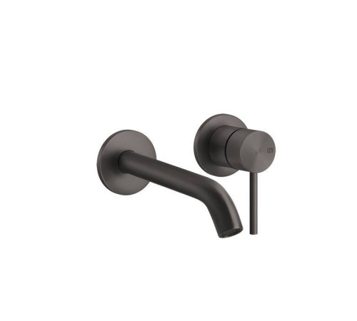 Смеситель встраиваемый Gessi 316 внешняя часть излив 200-170 мм Brushed Black Metal PVD 54086#707