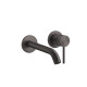 Смеситель встраиваемый Gessi 316 внешняя часть излив 200-170 мм Brushed Black Metal PVD 54086#707