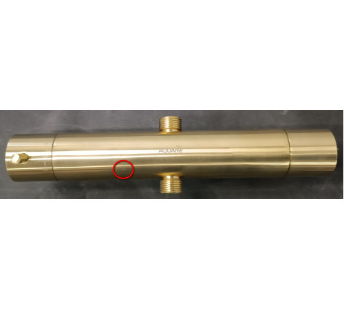 Душевая система с термостатом AQUAMET AQM8006BG золото шлифованное AQM8006BG