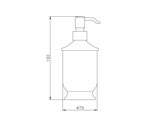Дозатор для жидкого мыла Nicolazzi On Shelf настольный керамика хром 6006CR