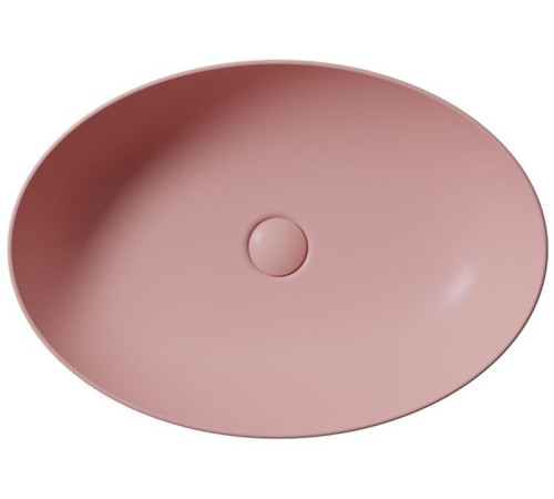 Раковина-чаша накладная GSI Pura 600х420 мм с донным клапаном Blush матовый 8842PVC24