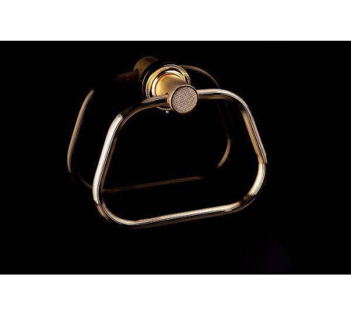 Полотенцедержатель кольцо Boheme Royal Cristal золото 10925-G-B
