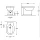 Биде напольное Kerama Marazzi Pompei 1 отверстие белый глянцевый PO.bidet.01