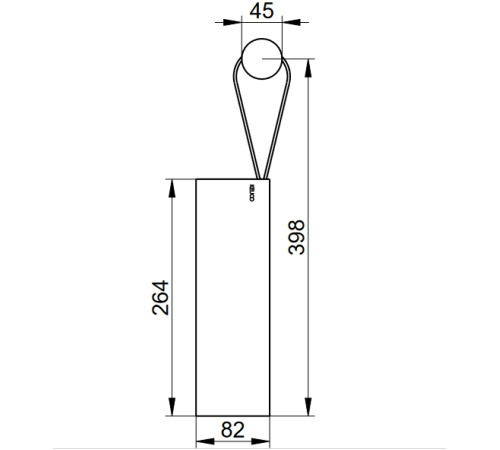 Скребок для душа с настенным держателем KEUCO Universal черный 04959 370000
