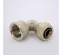 Угольник обжимной Uni-Fitt никелированный 20х3/4 ВР 664N7300