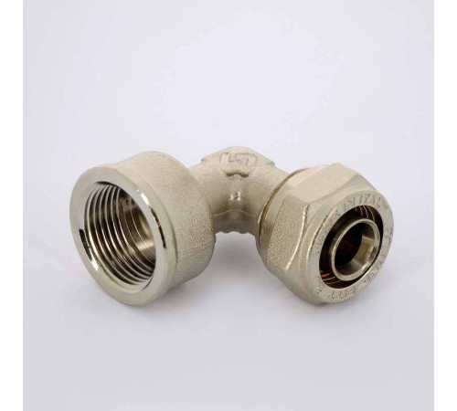 Угольник обжимной Uni-Fitt никелированный 20х3/4 ВР 664N7300