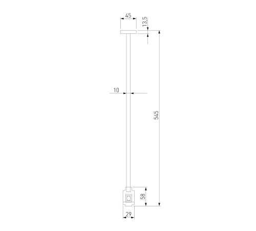 Esthetic Magnetic Декоративная стойка 545 мм (без питания) 85149/00