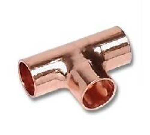 Тройник под пайку SANHA SA 5000 22x18x15 мм медь 15130221815