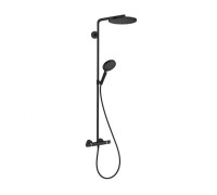 Душевая система Hansgrohe Raindance Select S с термостатом Ø240/120 мм 1/3 режима матовый черный 27633670