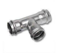 Тройник из нержавеющей стали SANHA NiroSan 54x22x54 мм пресс 69130542254