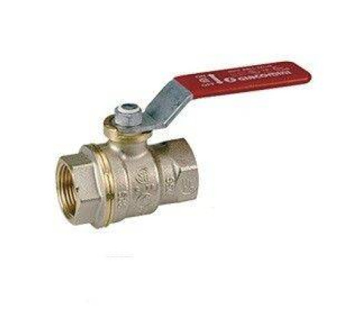 Кран шаровой Giacomini R910 DADO 1 1/2 ВВ ручка-рычаг красный R910X027