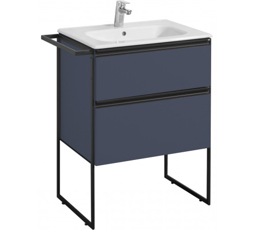 Тумба под раковину Roca Domi 600 мм 2 ящика синий матовый ZRU9307867