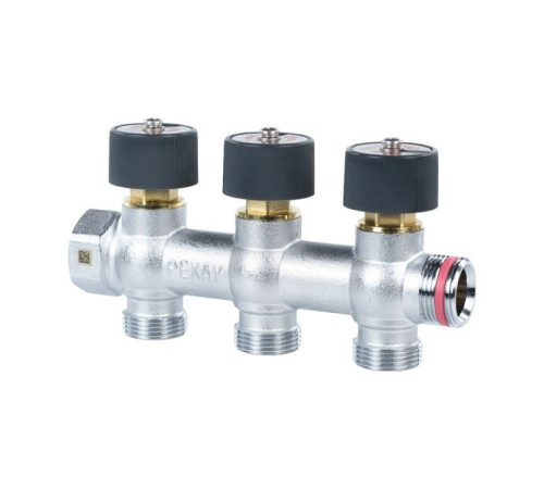 Коллектор распределительный REHAU G1 3 отвода G3/4 EK 11316453001