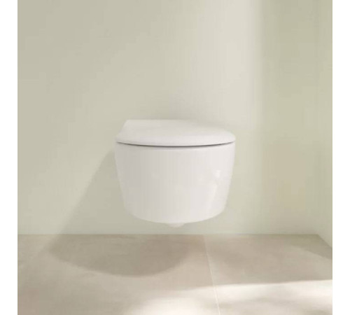 Унитаз подвесной Villeroy & Boch Avento безободковый с сиденьем SlimSeat микролифт 5656RS01