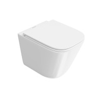 Унитаз подвесной Kerama Marazzi Cubo 34х48 см смыв торнадо с сиденьем CU.T.wc.02