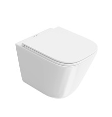Унитаз подвесной Kerama Marazzi Cubo 34х48 см смыв торнадо с сиденьем CU.T.wc.02