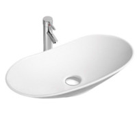 Раковина Splendy Emotion 655x340x140 мм без отверстия цвет белый EM10565T0NW