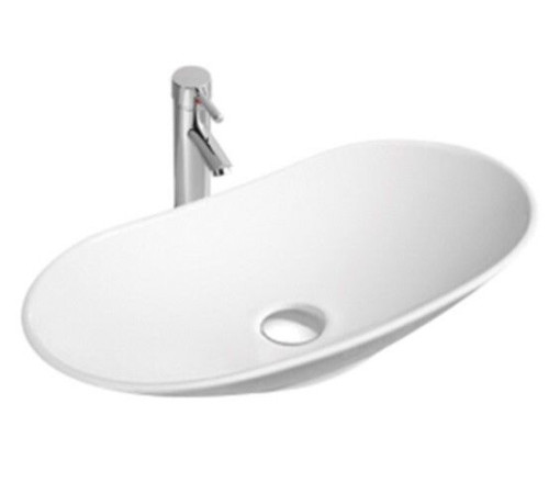 Раковина Splendy Emotion 655x340x140 мм без отверстия цвет белый EM10565T0NW