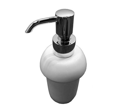 Дозатор для жидкого мыла Nicolazzi On Shelf настольный керамика хром 6006CR
