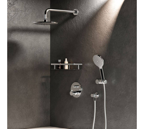 Душевой набор AM.PM X-Joy со смесителем с термостатом на 2 потребителя FT85A1RH10