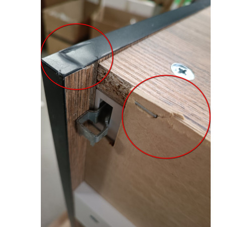 Пенал подвесной AQUAme Fargo 350х1400х300 мм 1 дверь PushOpen Дуб балтийский FRG0535DB