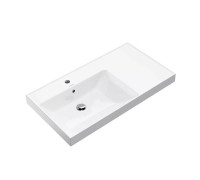 Раковина подвесная Kerama Marazzi Cubo 90.5х48.5 см левая белый глянцевый CU.wb.90Lh