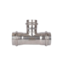 Тройник переходной ROMMER нержавеющая сталь пресс 35х28х35 мм RSS-0014-352835