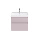 Тумба подвесная Kerama Marazzi Cubo 60 см с ящиками мальва матовая CUB.60.2\MAL