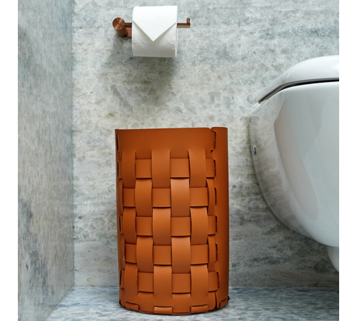 Корзина для мусора ADJ Bottega 22х35 см коньяк/бордо 2035.09/30