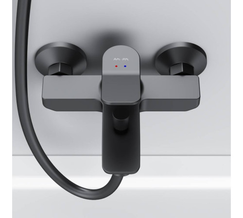 Смеситель для ванны и душа AM.PM X-Joy черный матовый F85A10022