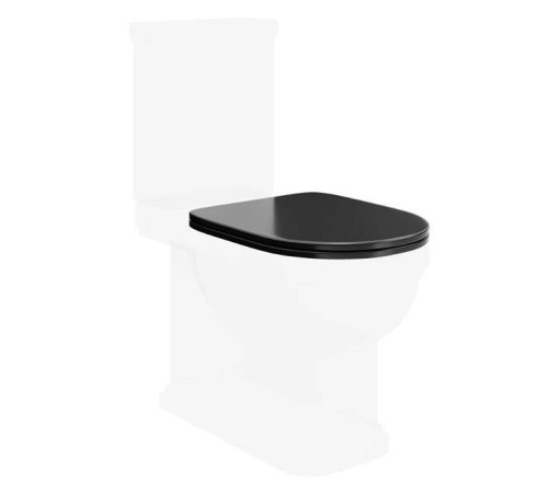 Сиденье для унитаза Kerama Marazzi Pompei черный глянцевый PO.seat.01\BLK