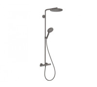 Душевая система Hansgrohe Raindance Select S с термостатом Ø240/120 мм 1/3 режима шлифованный черный хром 27633340