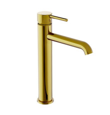 Смеситель для раковины Damixa Scandinavian Pure высокий золото 360250600
