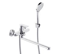 Смеситель для ванны и душа AM.PM Apollo с длинным изливом и душевым набором 479500000