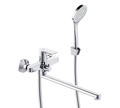 Смеситель для ванны и душа AM.PM Apollo с длинным изливом и душевым набором 479500000