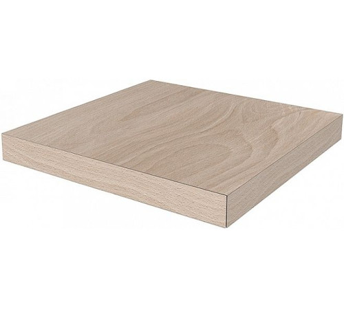 Ступень угловая клееная левая Kerama Marazzi Про Вуд беж светлый 33х33 см DL501400R\GCS