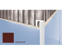 Профиль для плитки ПВХ внешний Cezar 7 мм коричневый S110