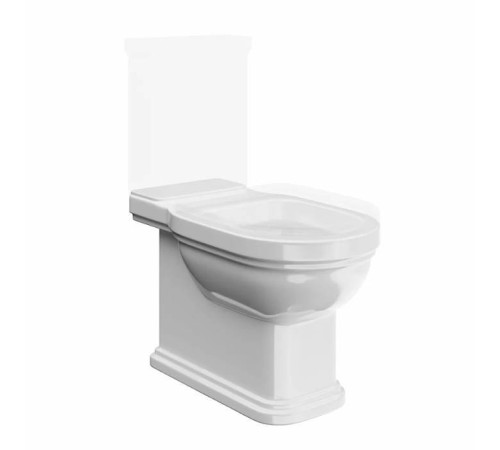 Унитаз-моноблок Kerama Marazzi Pompei 37x67 см белый глянцевый PO.wc.01/PO.cis.01