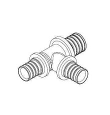 Тройник редукционный REHAU RAUTITAN MX 25-20-20 мм латунь 11080851001