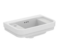 Раковина подвесная Ideal Standard Calla 50х32х18 см 1 отверстие левая Sx белый глянец E223301