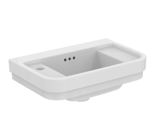 Раковина подвесная Ideal Standard Calla 50х32х18 см 1 отверстие левая Sx белый глянец E223301