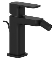 Смеситель для биде Kludi Renon со сливным гарнитуром черный матовый 422163975